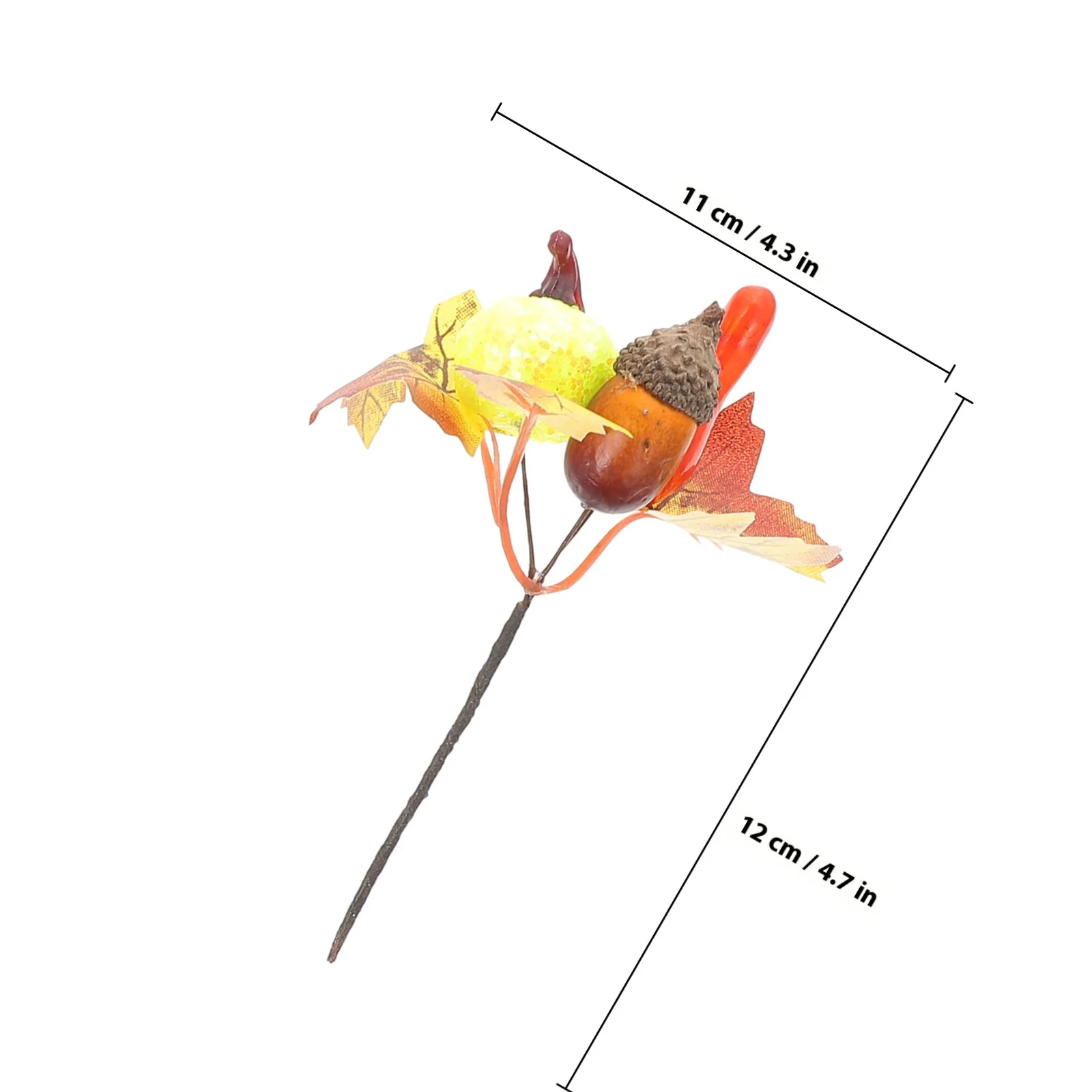 추수감사절 가을 수확 장식용 호박 단풍잎 장식 10개