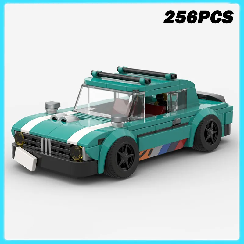 

256PCS Turbo Custom Sports Car Racing Speed Champions Technical Vehicle Model Building Blocks Bricks Assembly Toy Birthday Gift