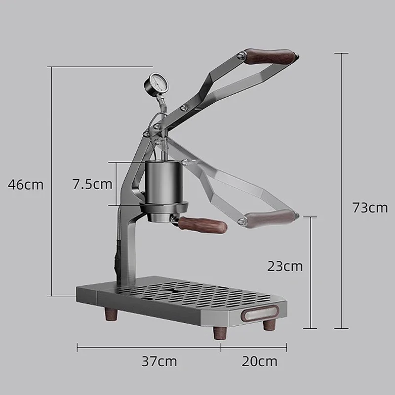 Machine à café pressée à la main pour la maison, petite machine à expresso commerciale, machine à café à levier de 1 à 16 bars