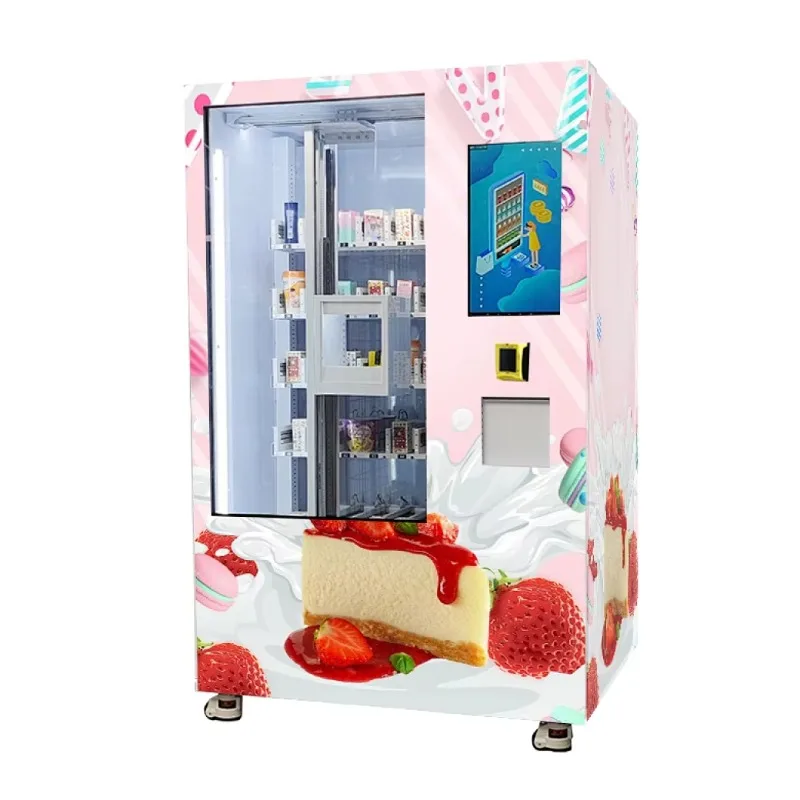 OME Dessert Vending Machine Distributor Cup Cake Vending Machine Refrigerated Donut Vending Machine in The Shopping Mall