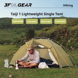 3F UL GEAR TAIJI tenda da campeggio Single 15D Nylon Ultralight Portable Outdoor 3/4 Season tenda doppio strato arrampicata tende da trekking