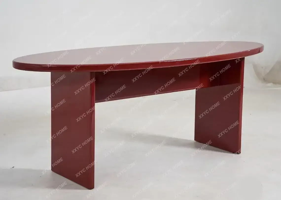 

Medieval designer minimalist solid wood dining table high-end office desk workbench