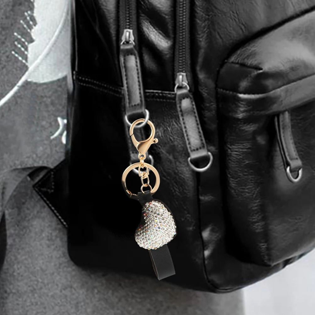 

2 Pcs Key Chain Biker Bells for Motorcycles Holder Beaded Keychain Wristlet Bracelet Initial