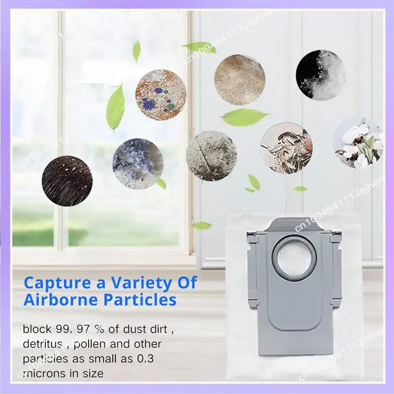 N83R استبدال أجزاء كيس لجميع الغبار ل Roborock QV 35A / QR 598 / QR 798 أجزاء المكنسة الكهربائية 12 قطعة