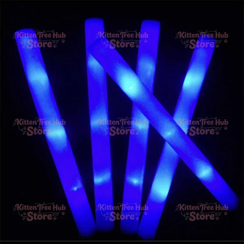 Glow Sticks Bulk Colorful RGB Glow Foam Stick Cheer Tube Dark Light
