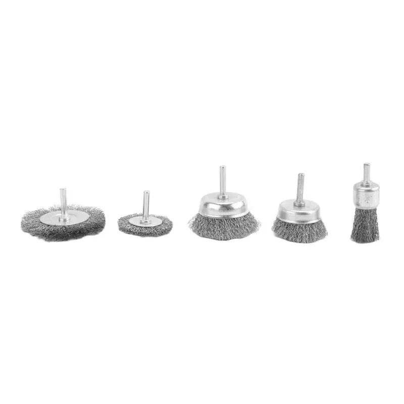 AT05-Wire Brush For Drill, Wire Wheel Brush Cup Set, Stripping And Drill Attachment