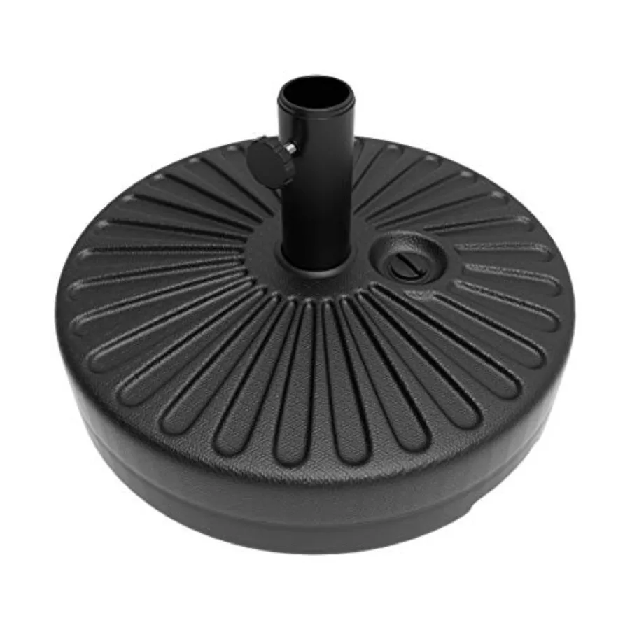 

Umbrella Stand - 50lb Fillable Freestanding Umbrella Base - Fill with Sand for Use Outdoors on Decks, Balconies, or Poolside by