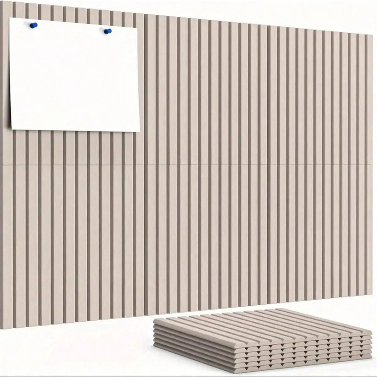 R 6pcs Office Large Cork Board Alternative Felt Wall Tiles Noise Reducing Felt Board Bulletin Board Pegboard Photo Memo For Home