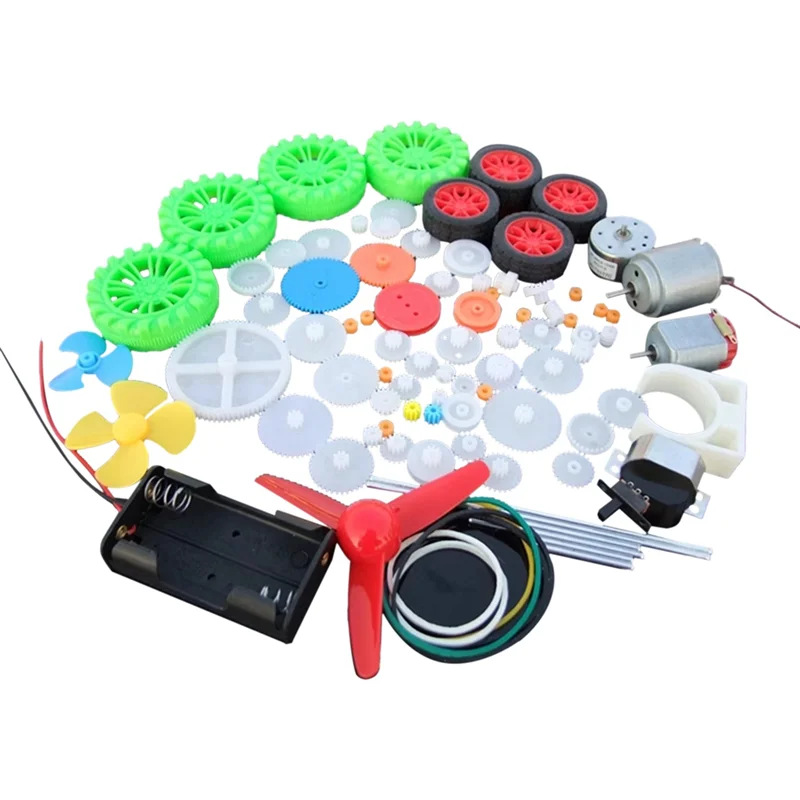 

JY- Автомобили Роботы DIY Аксессуары DIY Моторизованный автомобильный робот-комплект с червячным приводом, ремнями, подшипниками, колесами, шестернями для детей Прочный