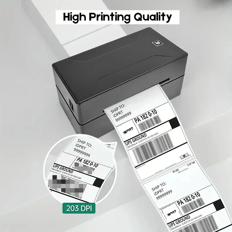 Marklife Thermal Label Printer Small Shipping Label Bluetooth-compatible Printer 4X6inch for iPhone Android Mac Window D200