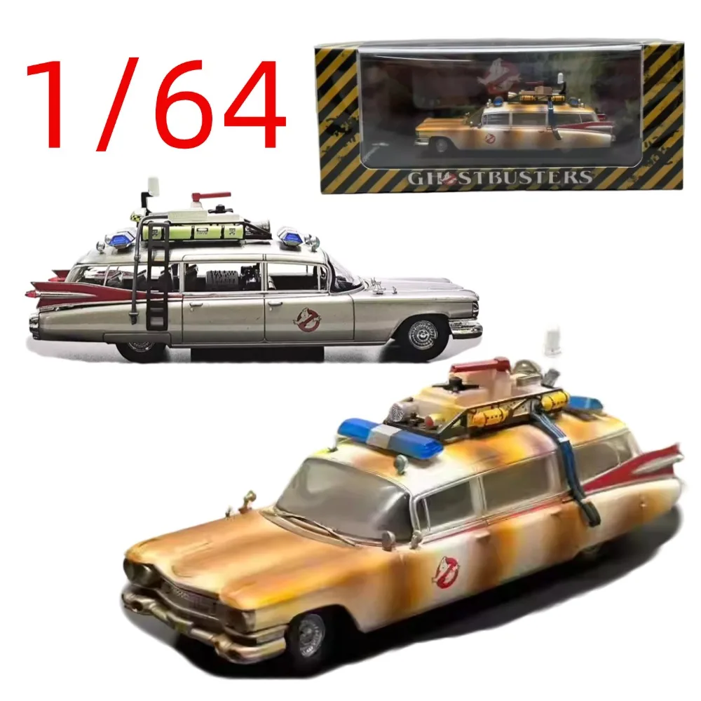 

YS Diecast 1/64 Scale Cadillac Miller Meteor Ecto-1 Car Model Alloy Cadillac Miller Play Vehicles Model Gift Toys Kids Boys
