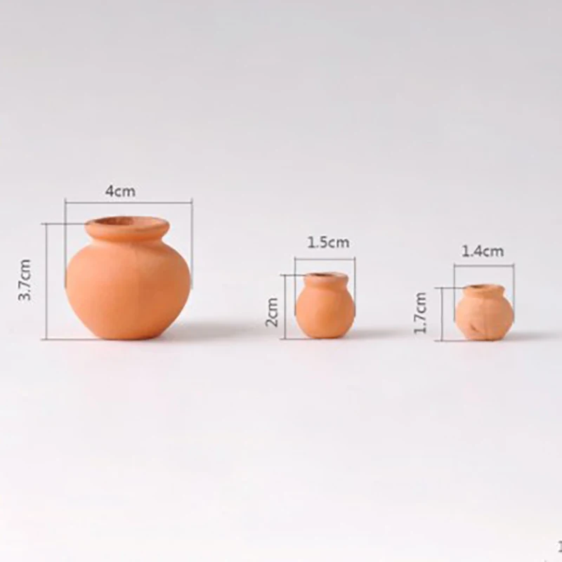 Miniaturas de casa de muñecas, florero decorativo, Mini maceta de flores de terracota, casa de muñecas DIY, 1:12