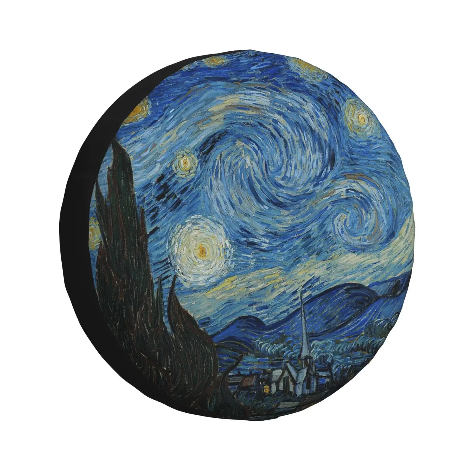 

Van Gogh Spare Tire Cover Starry Night for Trailer Rv Truck 14 15 16 17 Inch Sunscreen Dustproof Corrosion Proof Wheel Cover