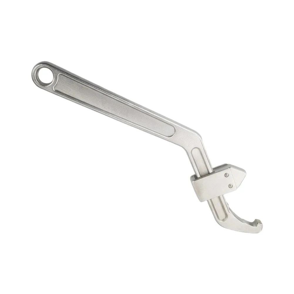 For Versatile For Crescent Wrench Alloy Adjustable Hook Spanner For Round Nut Shock Absorber Automotive Plumbing Maintenance
