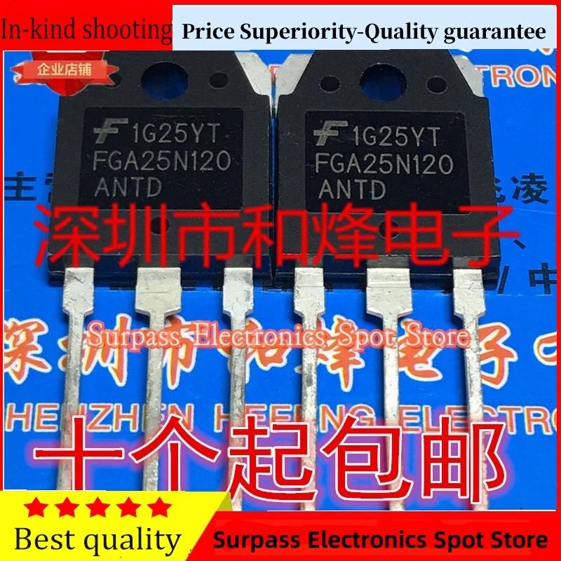 5PCS-10PCS FGA25N120ANTD  TO-3P 1200V 25A    BEST QUALITY  Can Be Purchased