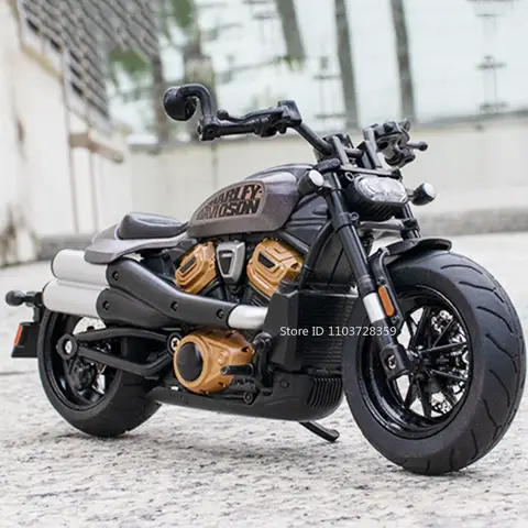 1:12 Sportster Model Toy Motorcycles Alloy Diecast Nijia ZX-6R Motorbikes Sound Light Shock Absorption Rubber Tires Kids Gift