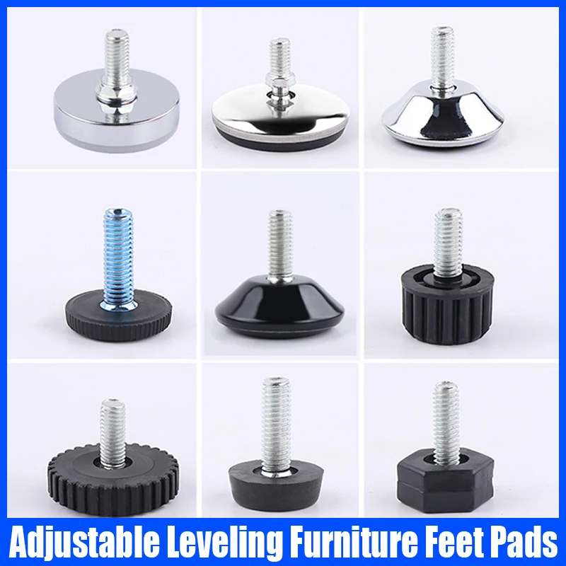 10PCS Adjustable Leveling Furniture Feet Pads Anti Slip Furniture Pads Sofa Chair Leg Feet Furniture Mat Floor Protector Pads