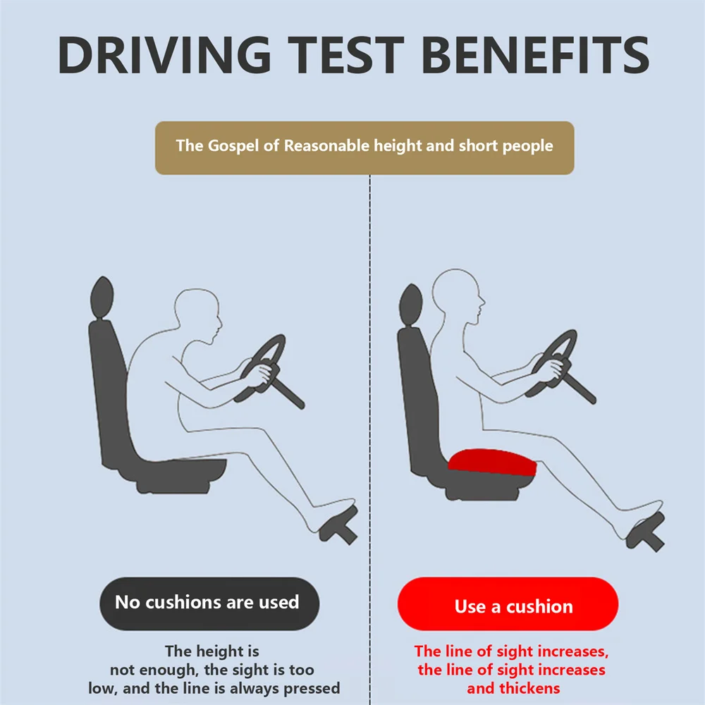 Auto pozvednutý Seat polštářek driver's Seat prodyšné posilovací Seat přenosné polštářek zvyšování výškou plnicího rohož pro úřad domácí auto