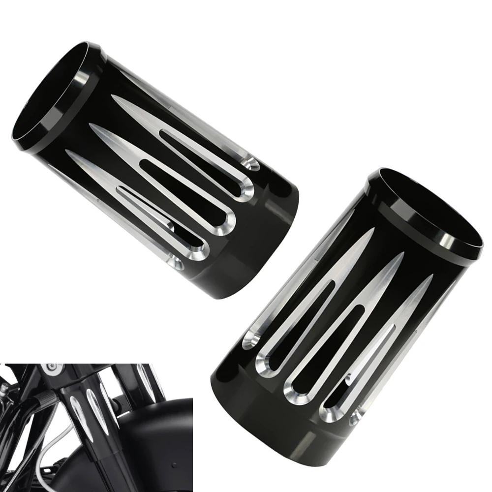 Aluminium Alloy Fork Slider Covers Fit For Harley Touring And Trike Models 1986-2013 Motorcycle Fork Boot Slider Cover