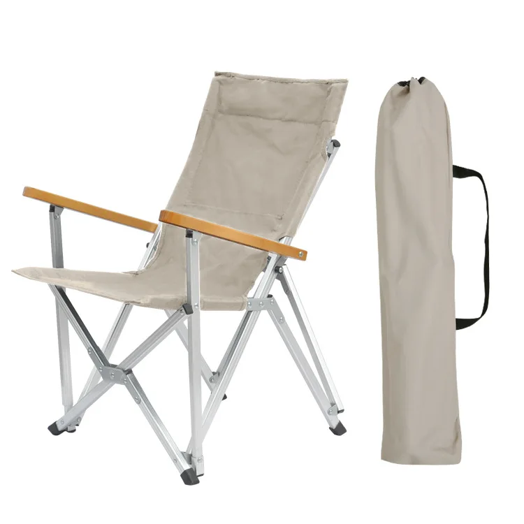 Camping Chair Lightweight Aluminum Foldable  Compact Travel Seat Outdoor Chair with Aluminum Handle for Hiking Picnic School view 2