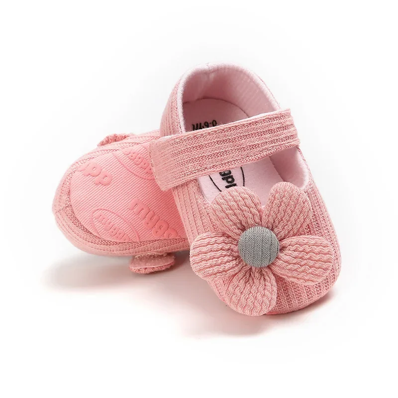 

Knitted Flower Baby Shoes 0-18Month Newborn Soft Soled Shoes Non-slip Princess Toddler First Walker Lightweight Kids Floor Socks