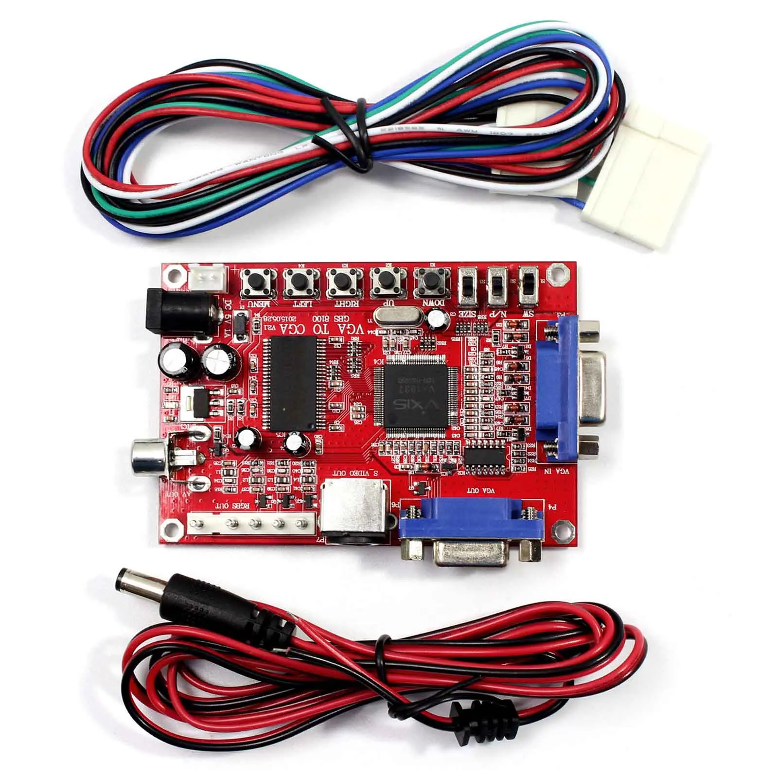 

VSDISPLAY GBS-8100 VGA к CGA/CVBS/S-Video HD преобразователь аркадной игры, видеопреобразователь для CRT LCD PDP мониторов