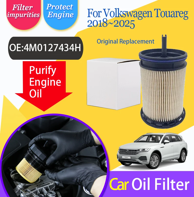 AT Car Fuel Filters For VW Volkswagen Touareg CR 2018~2025 Automatic Transmission 4M0127434H Solvent Trap Filter Car Accessories