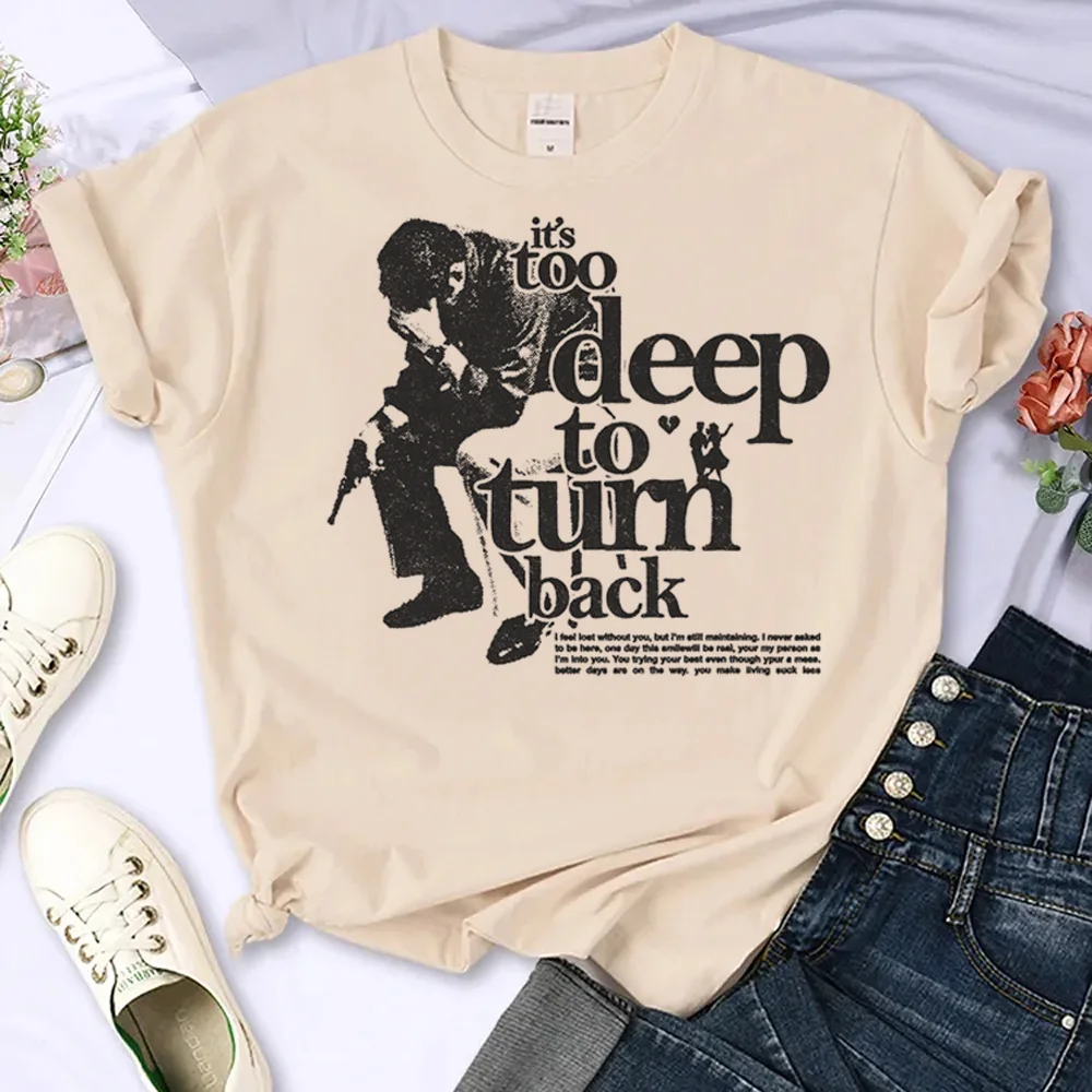 it's too deep to turn back t shirt women anime summer comic t-shirts girl funny harajuku 2000s clothes