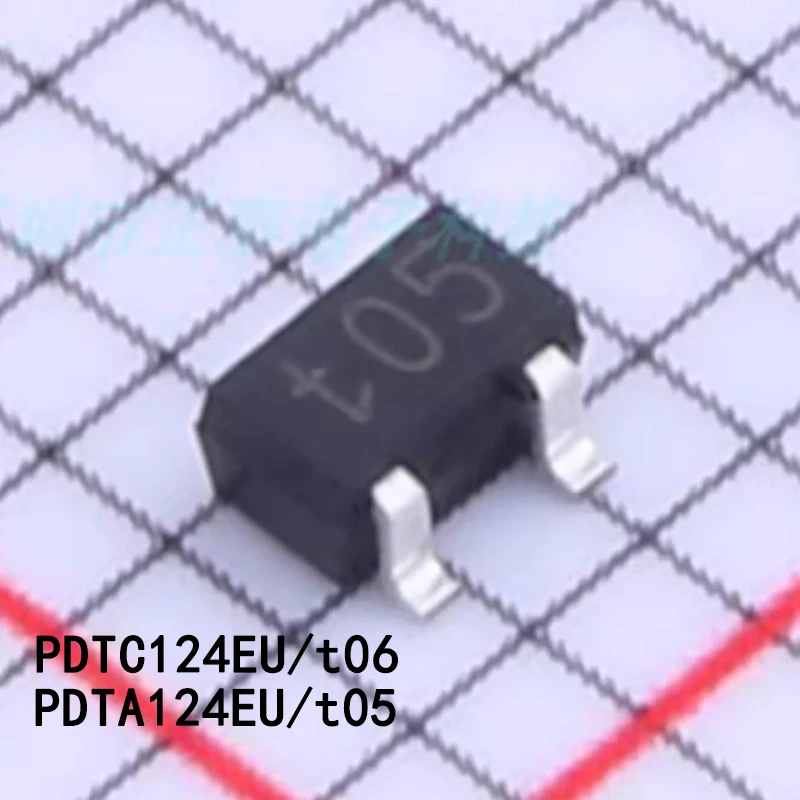 10pcs/Lot PDTC124EU t06 PDTA124EU t05 silk screen 50V100mA SOT-323-3 NPN digital transistor