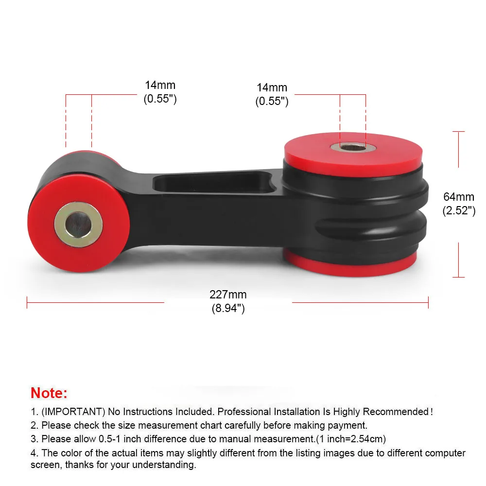 TOTOP Racing---Untuk Honda Civic 22+ & Type-R FL5  60A Pitch Aluminium Stopper Rear Engine Mount Pitch Stop Mount