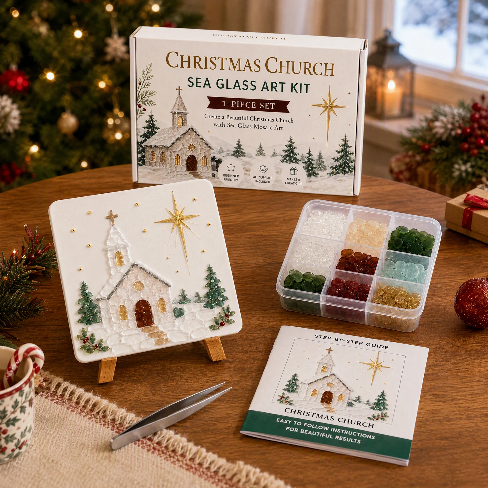 ชุดงานฝีมือต้นคริสต์มาสจากกระจ - Art Craft Christmas Tree บทวิจารณ์และราคา