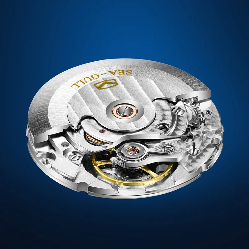 ساعة النورس الرجالية الأوتوماتيكية لف ST2130 300 متر مقاوم للماء الياقوت كريستال مضيئة التقويم ساعات المعصم الميكانيكية 1213 reloj