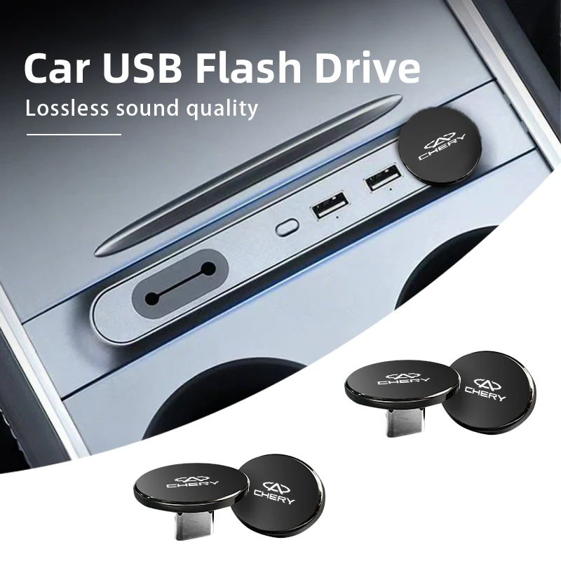 Car USB Type-C Flash Drive Mini Memory Stick Music Device Accessories For Chery Fulwin QQ Tiggo 3 5 T11 A1 A3 A5 Amulet M11 East