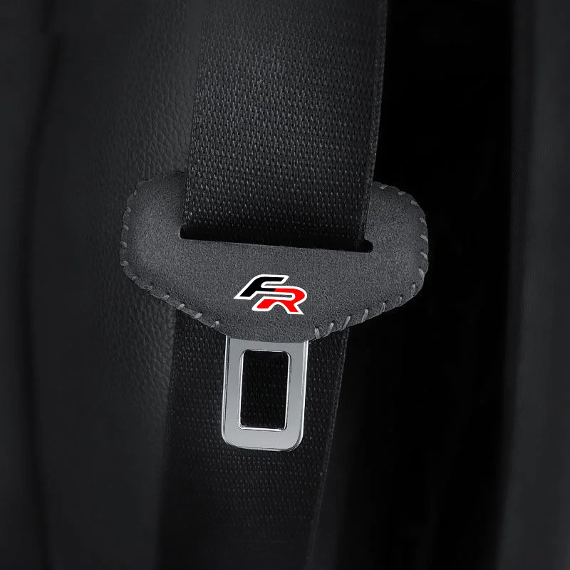 Car Seat Safety Belt Buckle Plug Protector Covers For SEAT FR Leon mk3 mk2 5f Tarraco Arona Ateca Ibiza Toledo Mii Arosa Exeo ST