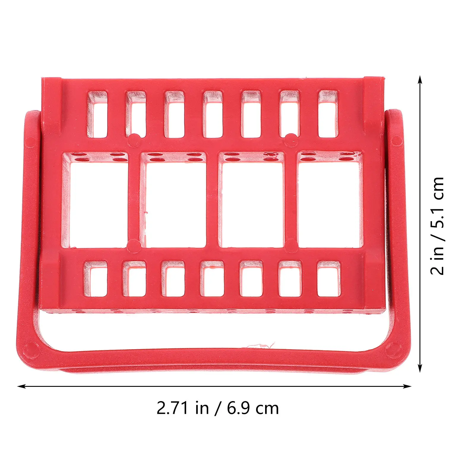 16-Hole Nail Grinding Tool Box Heavy-Duty Lightweight Manicure Organizer with Large Capacity for Nail Art Salon Home Use