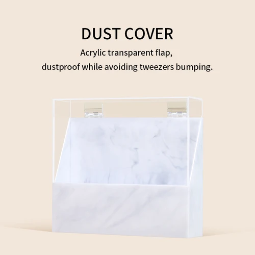 Imagen 2 del producto GLAMLASH-soporte de almacenamiento para exhibición de pinzas acrílicas, 8 Uds., posiciones de soporte para pinzas de pestañas, herramientas de extensión de pestañas
