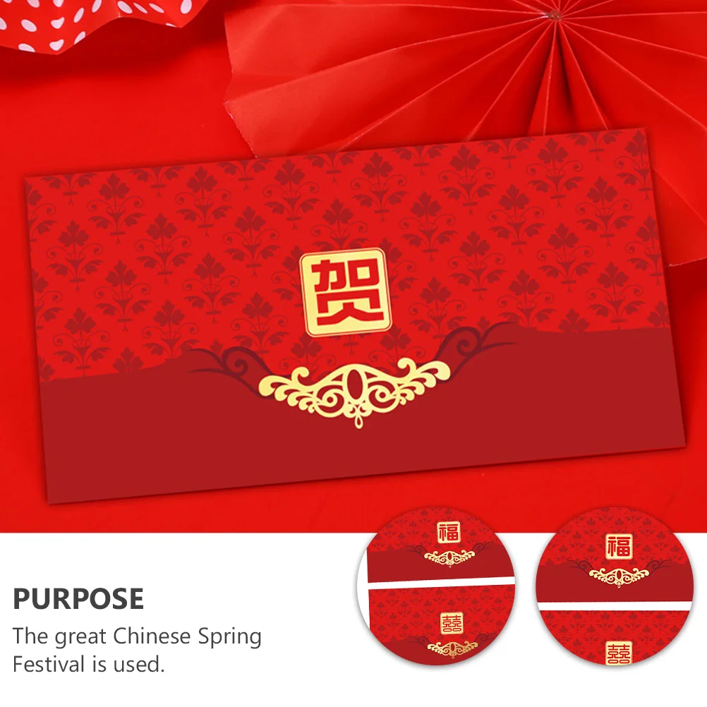 

40pcs Red Envelopes Money Red Packets Packets Bag Proper Size Chinese New Envelopes Year Spring Festival Gifts