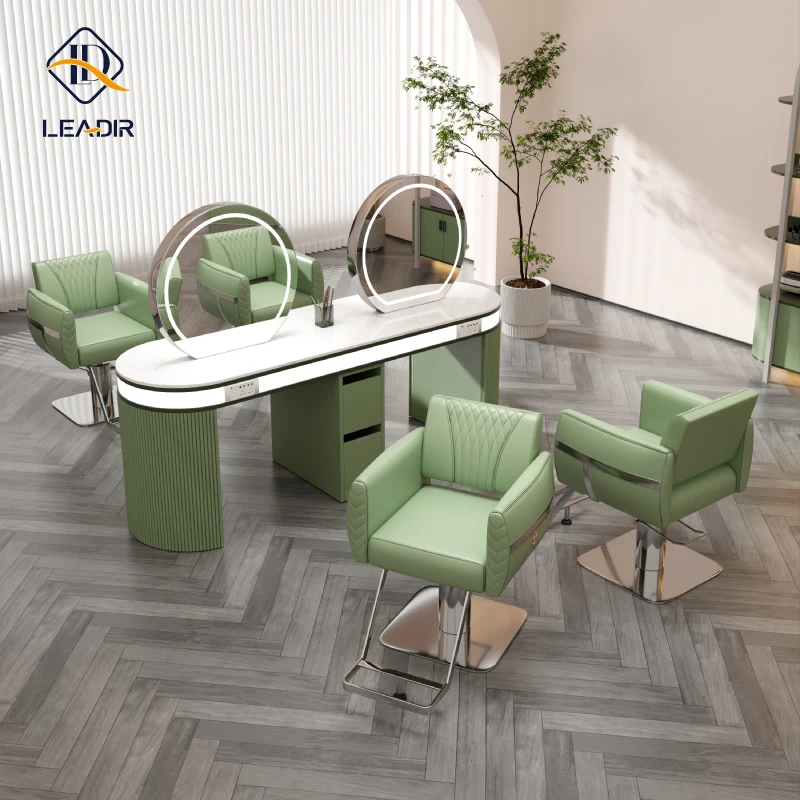 Silla de Barbería Profesional Personalizada para Salón de Belleza, Silla de Barbero Resistente, Proveedor de Sillas de Barbería para Salón