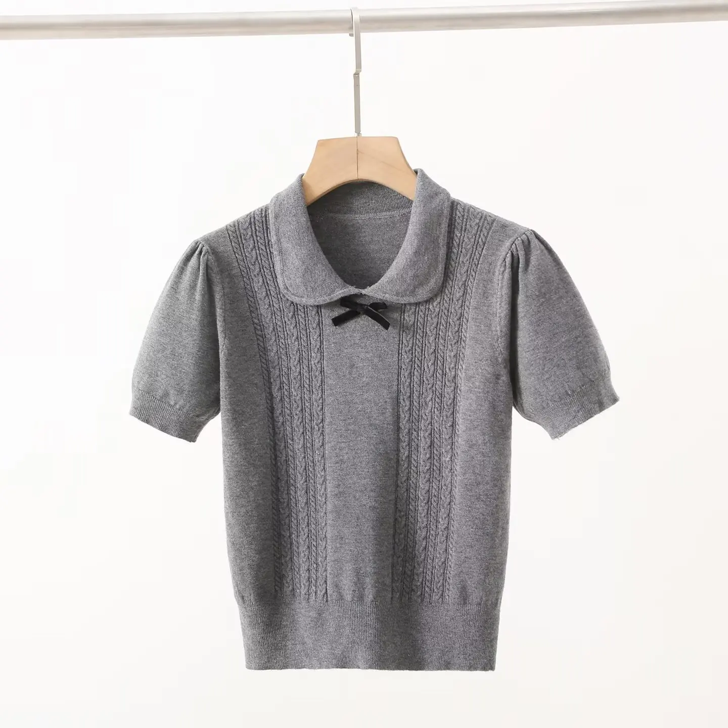 Faionable عارضة ort Sve تريكو المرأة أعلى عقدة الطفل دمية طوق أوائل الخريف جديد Sle التخسيس صالح #4