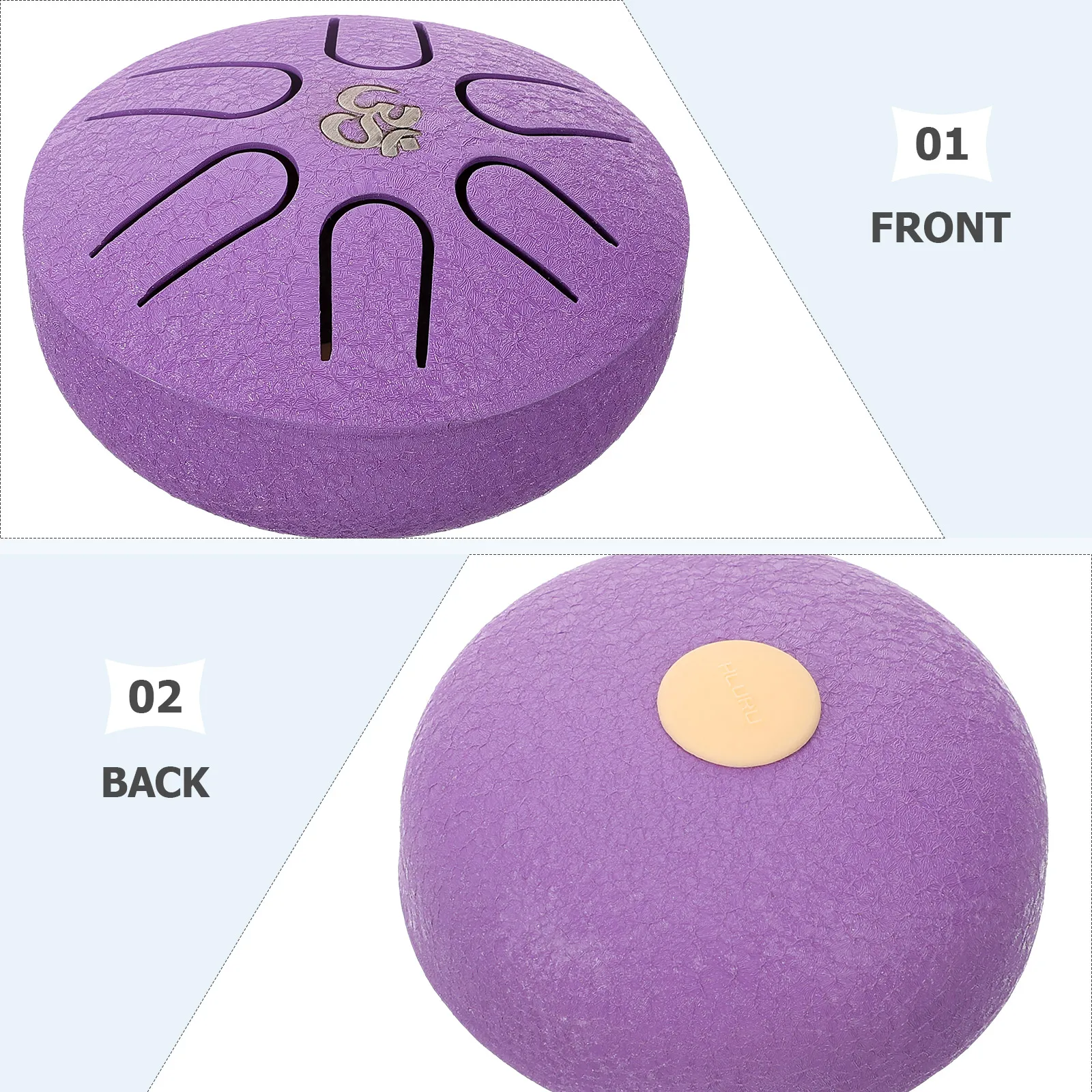 

1Set Mini Steel Tongue Drum Portable Compact Hand Drum Percussion Instrument for Relaxation Meditation Beginners