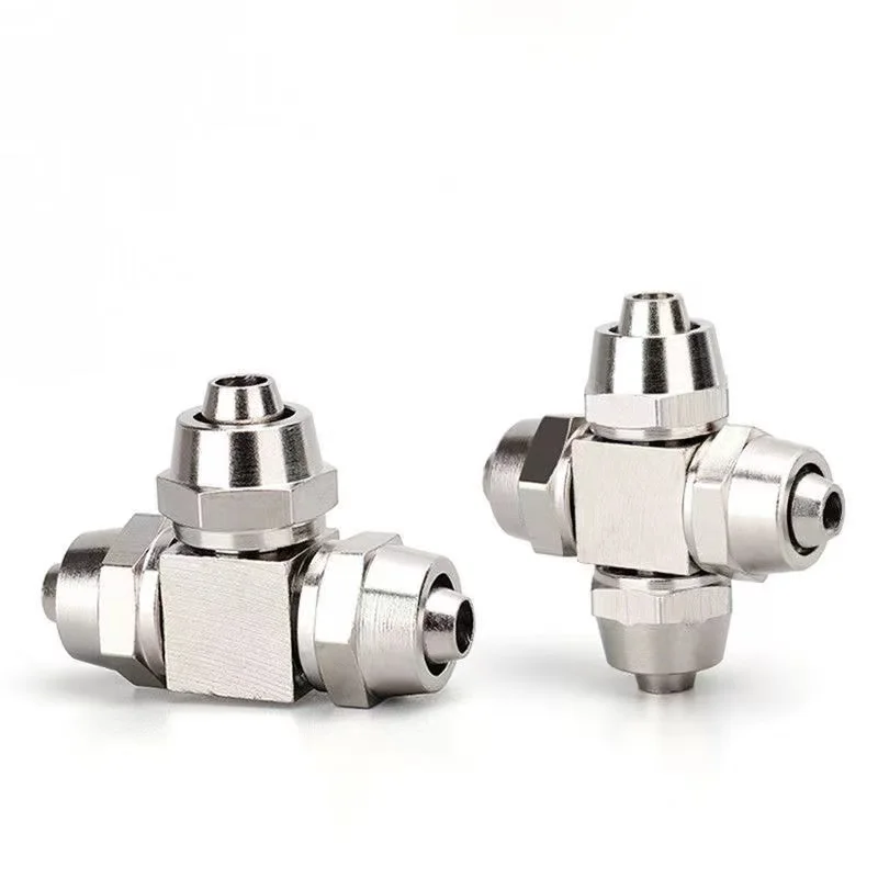 High Pressure 4mm Connector Tee Elbow Straight Joint Nozzles Seat Misting System Fittings