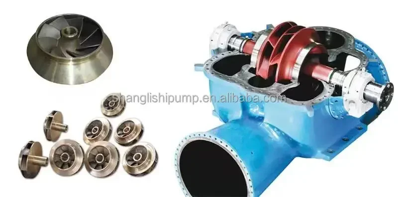 Sistem Perlindungan Kebakaran Aliran Tinggi Pompa Pemadam Kebakaran Sentrifugal Hisap Ganda Sirkulasi Air Casing Terpisah Horizontal