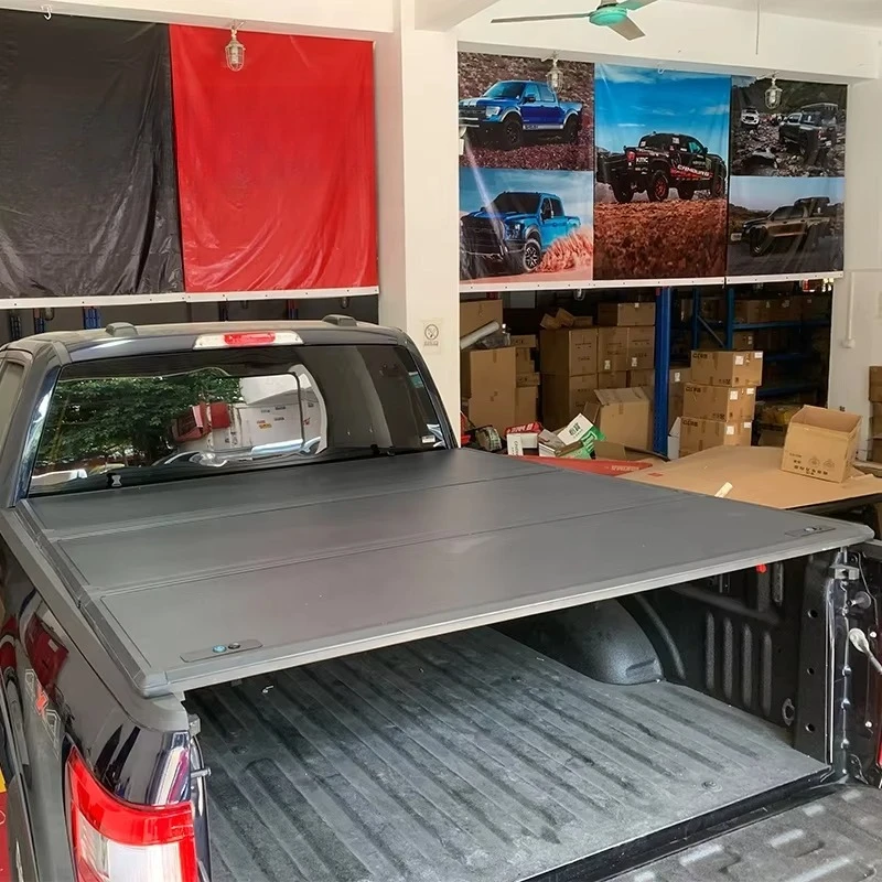Factory Hard Low Profile Trifold Tonneau Cover for Hilux Rocco Truck Bed Accessories