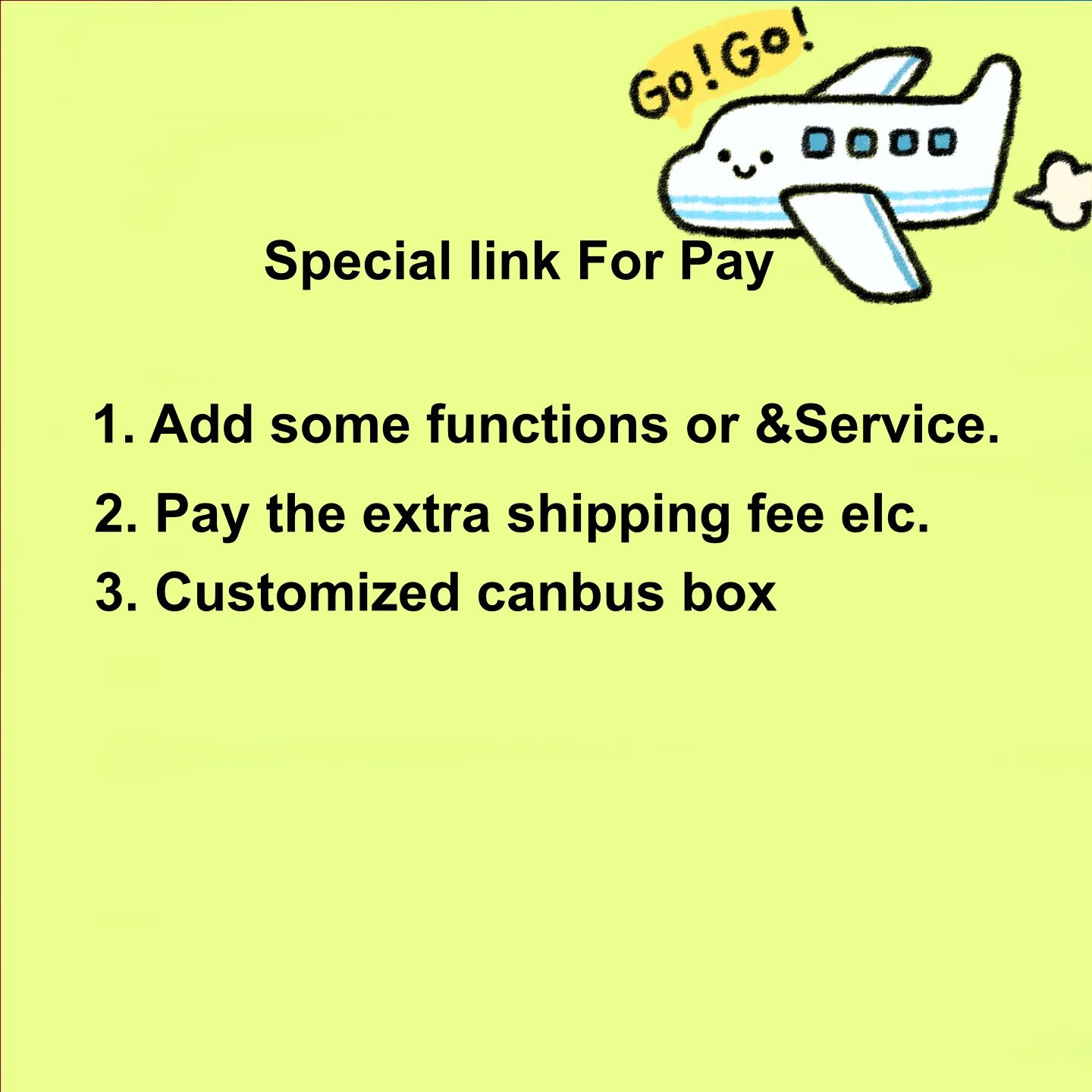 iii Special Link for Our Customers to pay the extra fee or Built-in 360 chip or Customized CANBUS decoder