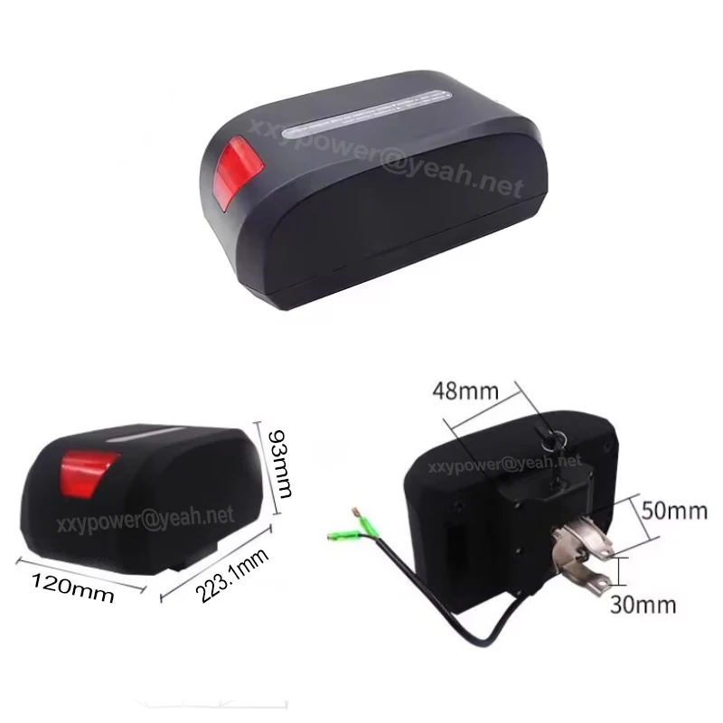 48V10.5Ah Haibao Seat Tube Folding Ebike Battery 24V17.5Ah 15Ah 36V10.4Ah 14Ah for GWB Anil Solomon Electric Bicycles Motor