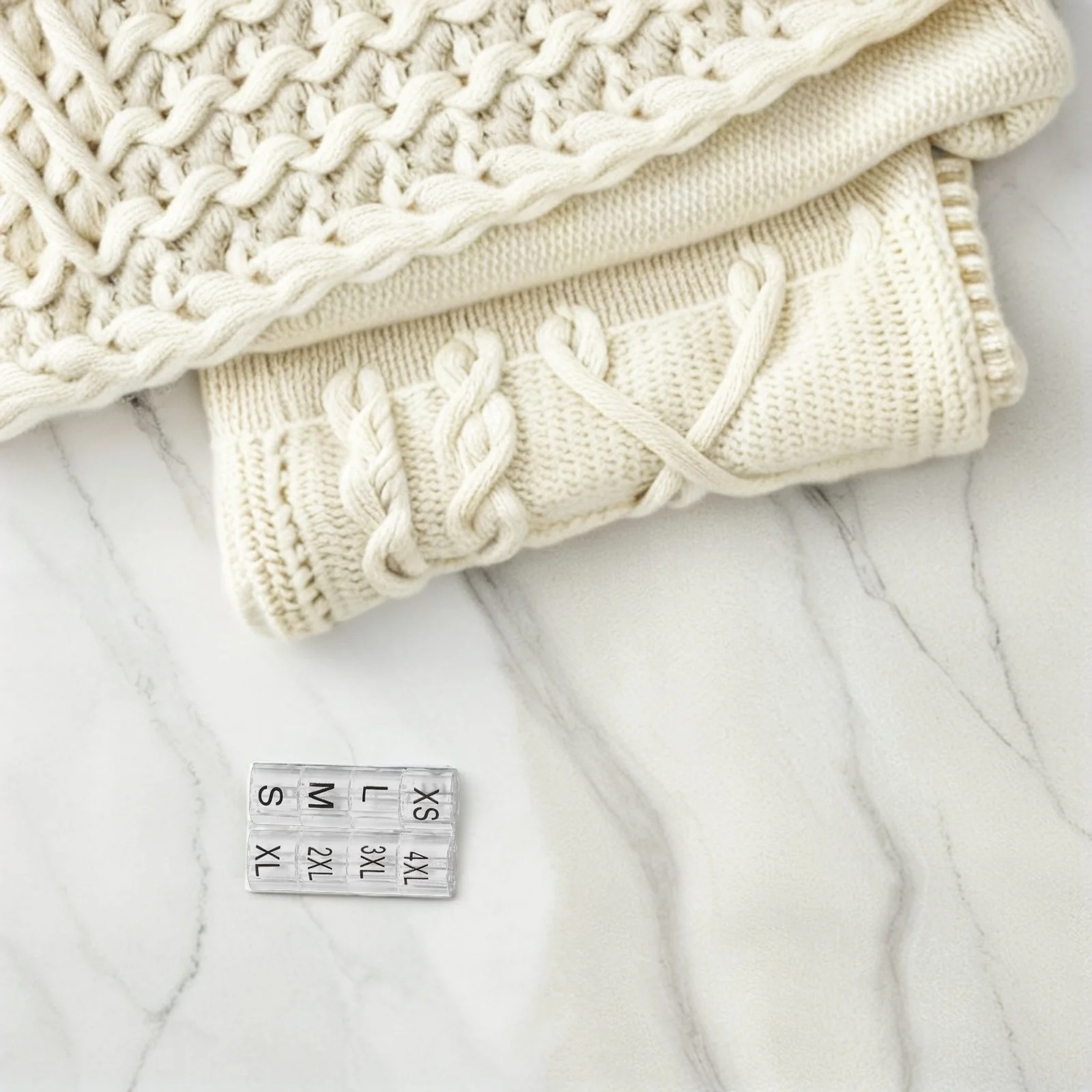 

160Pcs Wardrobe Hanger Divider - Heavy Duty Size Labels for Clothes Racks Xs to 4Xl Streamlined Closet Separators for Home Or