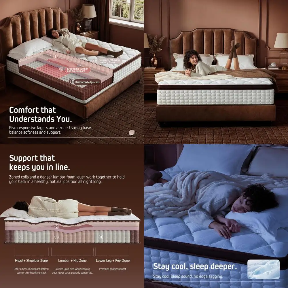 Materasso - Genitore (12 pollici, King Size (standard USA))