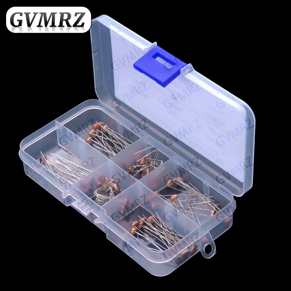 10Values 60PCS 5539 5549 Light-sensitive resistive switch sensor mixed with photoresistor 5506 5516 5528 5537 5539 5549
