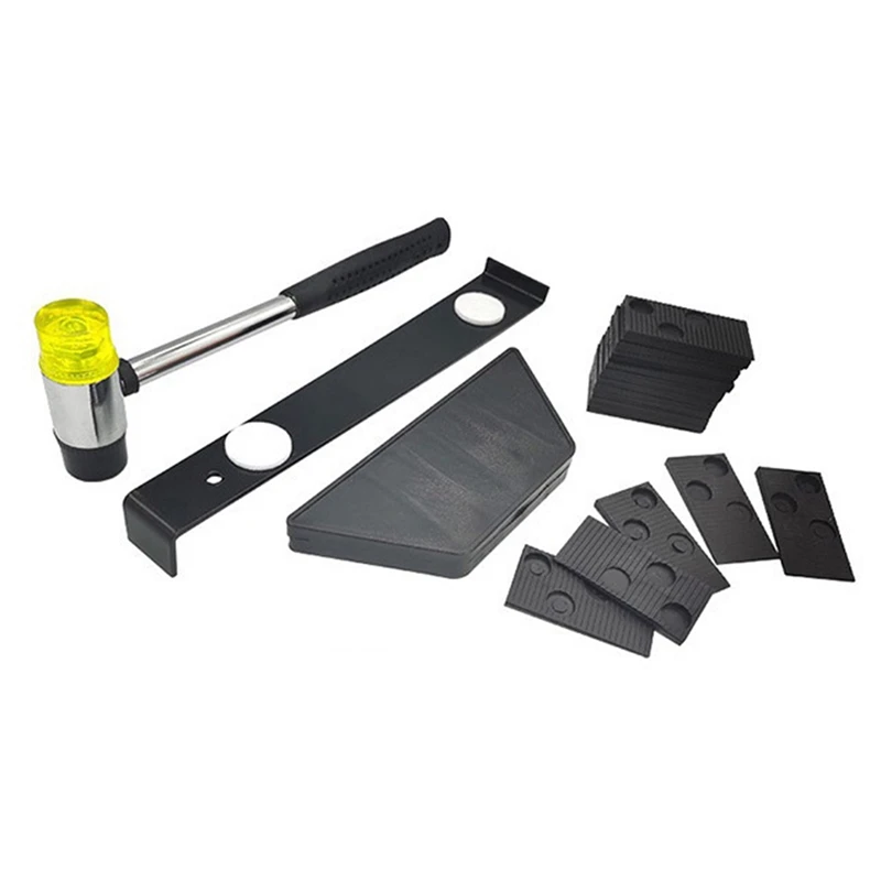 

Laminate Wood Flooring Installation Kit With 20PCS Spacers Tapping Block Pull Bar And Mallet Hand Tool Sets