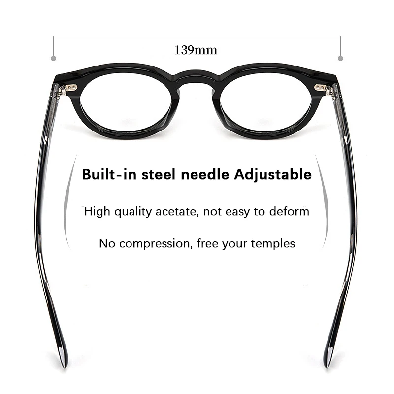Acetate Glasses Frame Women Luxury Designer Brand Fashion Retro Glasses Men Spectacle Frame Johnny Depp Lemtosh Style Eyeglasses